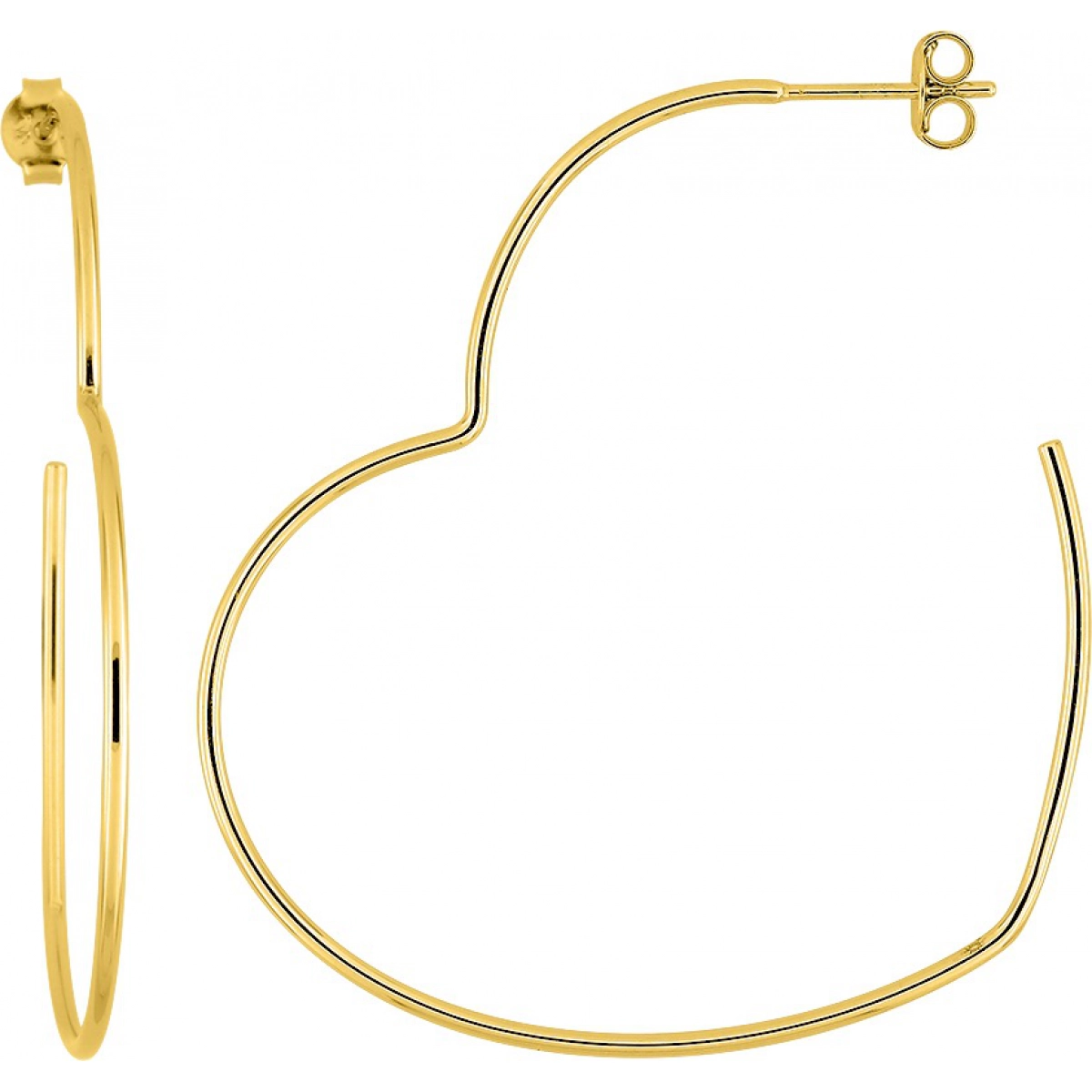 Gold plated Brass earrings pair Lua Blanca  258775 