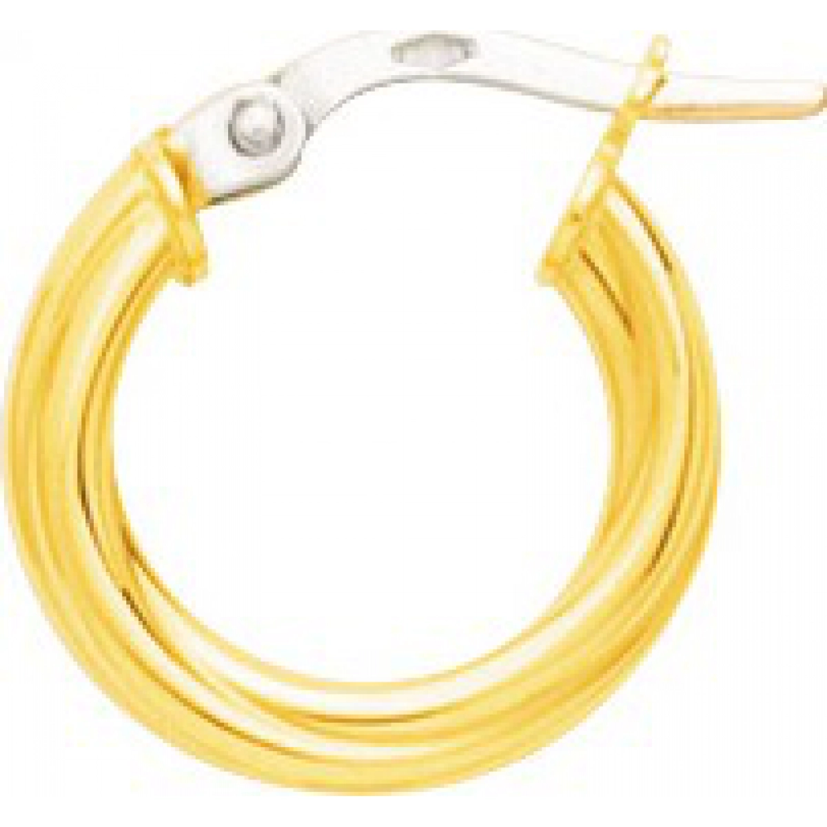 Hoops Earrings half pair 18K YG Lua Blanca  2527.2U.0