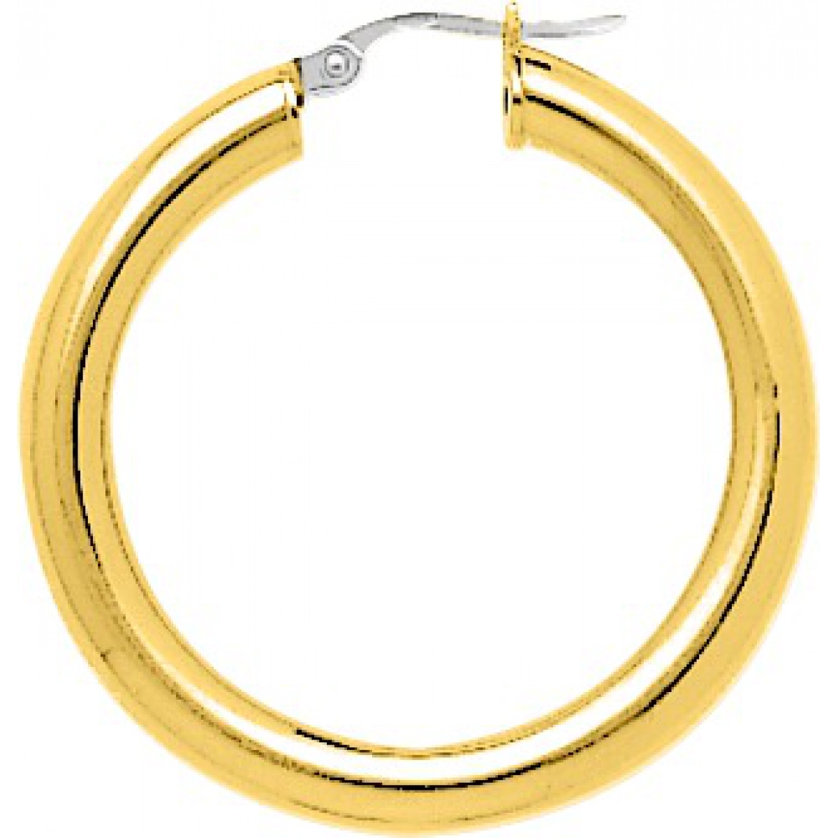 Hoops earrings pair 18K YG Lua Blanca  2508.0