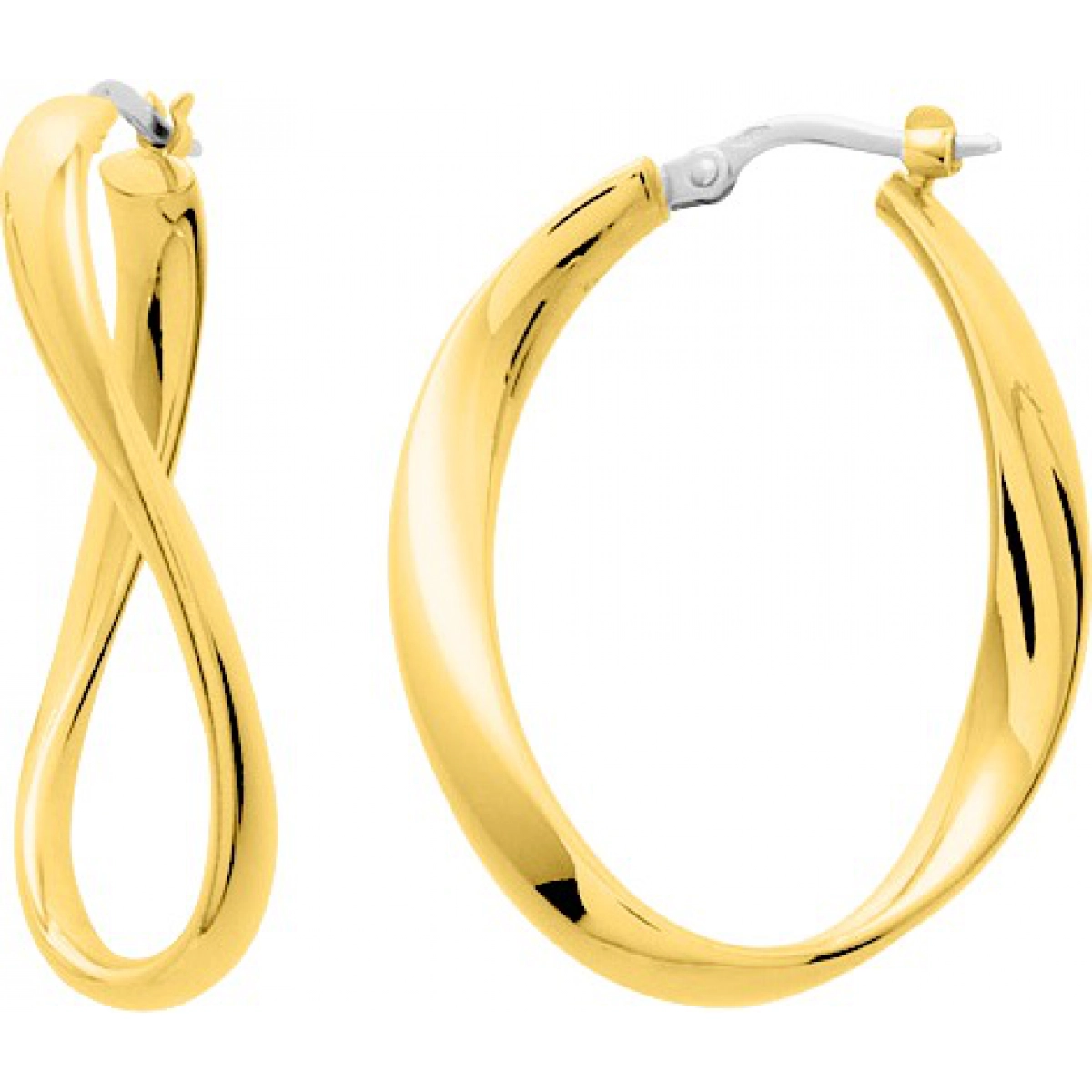 Hoops earrings pair 18K YG  Lua Blanca  2685.2.0