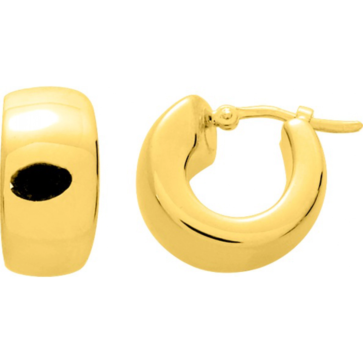 Hoops earrings pair 18K YG Lua Blanca  9501.0