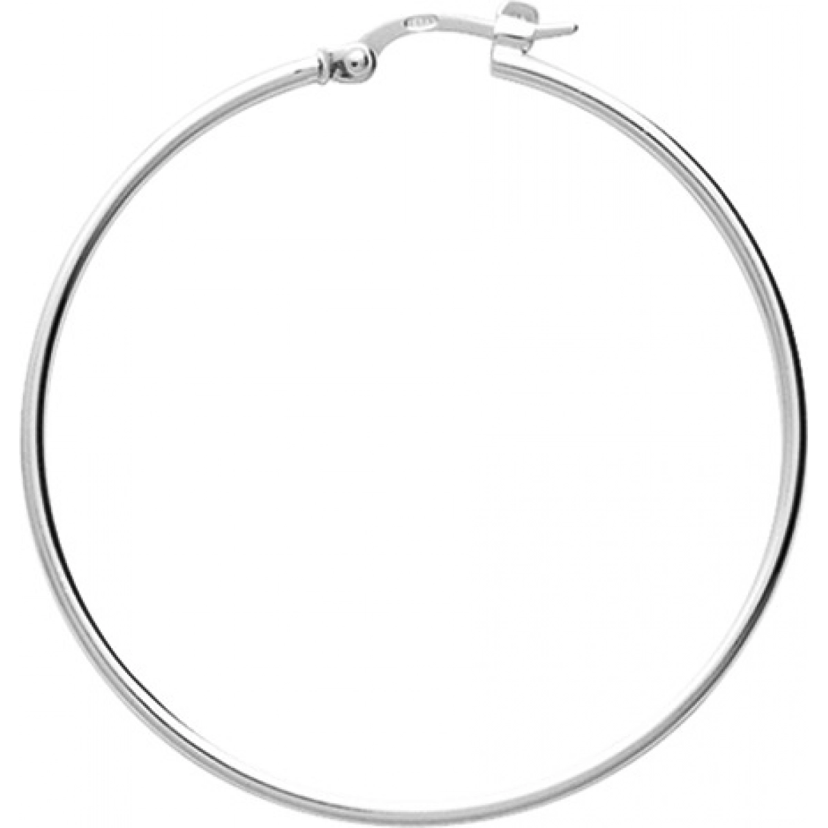 Hoops earrings pair 35mm rh925 Silver  Lua Blanca  305279.0