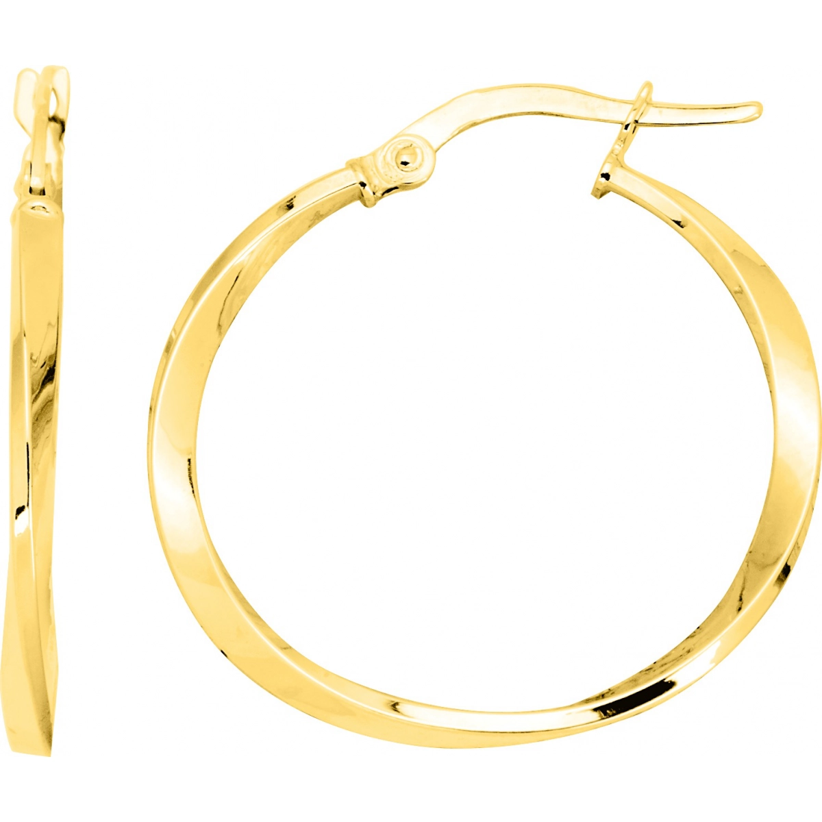 Hoops earrings pair 9K YG  Lua Blanca  9K3409.0