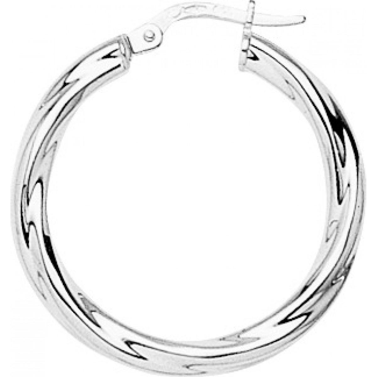 Hoops earrings pair 9K WG  Lua Blanca  651004.3.0