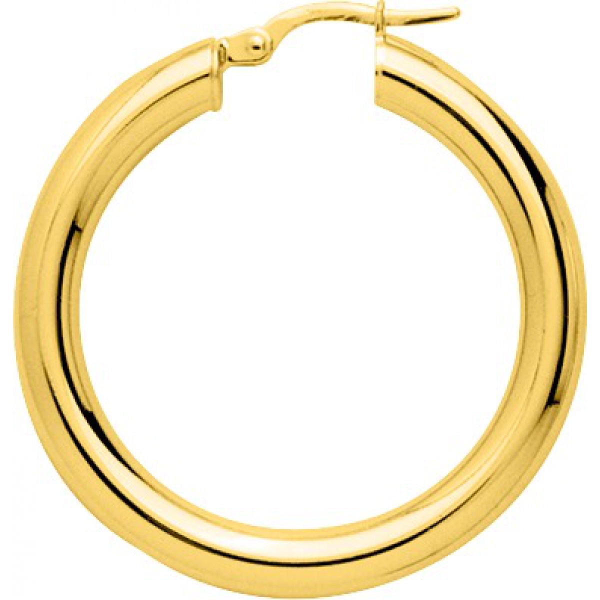 Hoops earrings pair gold plated Brass  Lua Blanca  105258.0
