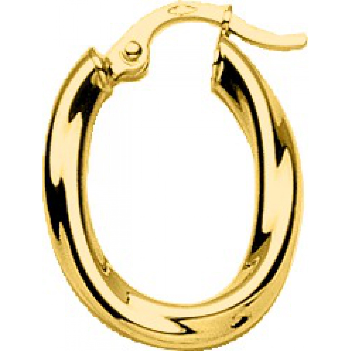 Hoops earrings pair gold plated Brass  Lua Blanca  135147.0