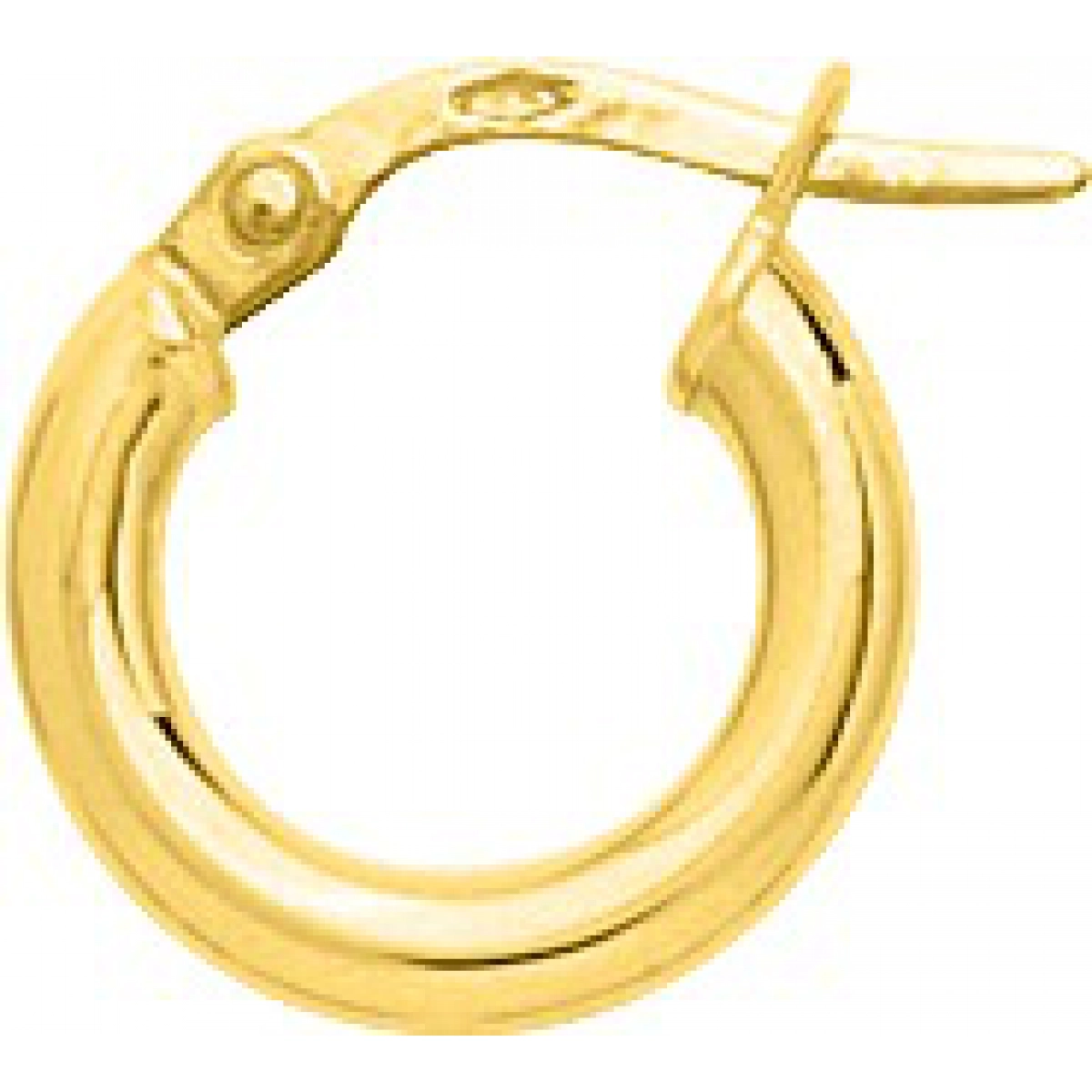 Hoops earrings pair plain 9K YG  Lua Blanca  650001.2.0