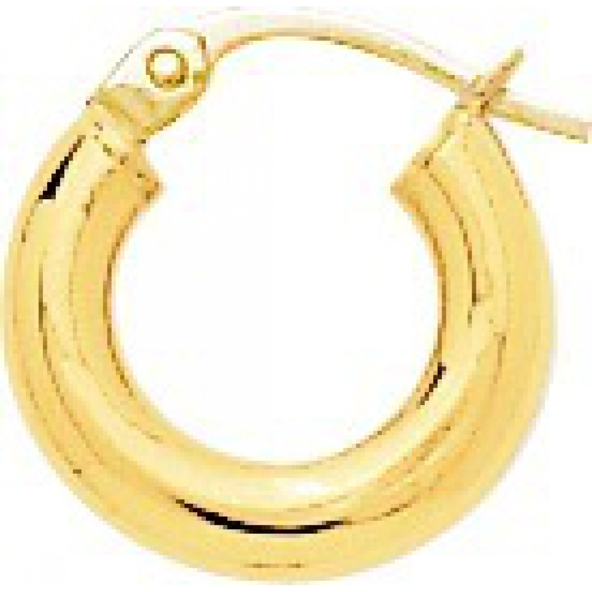Hoops earrings pair plain 9K YG  Lua Blanca  650068.2.0
