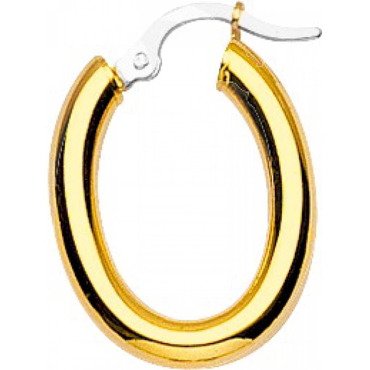 Hoops earrings pair oval 18K YG  Lua Blanca  5518.2.0