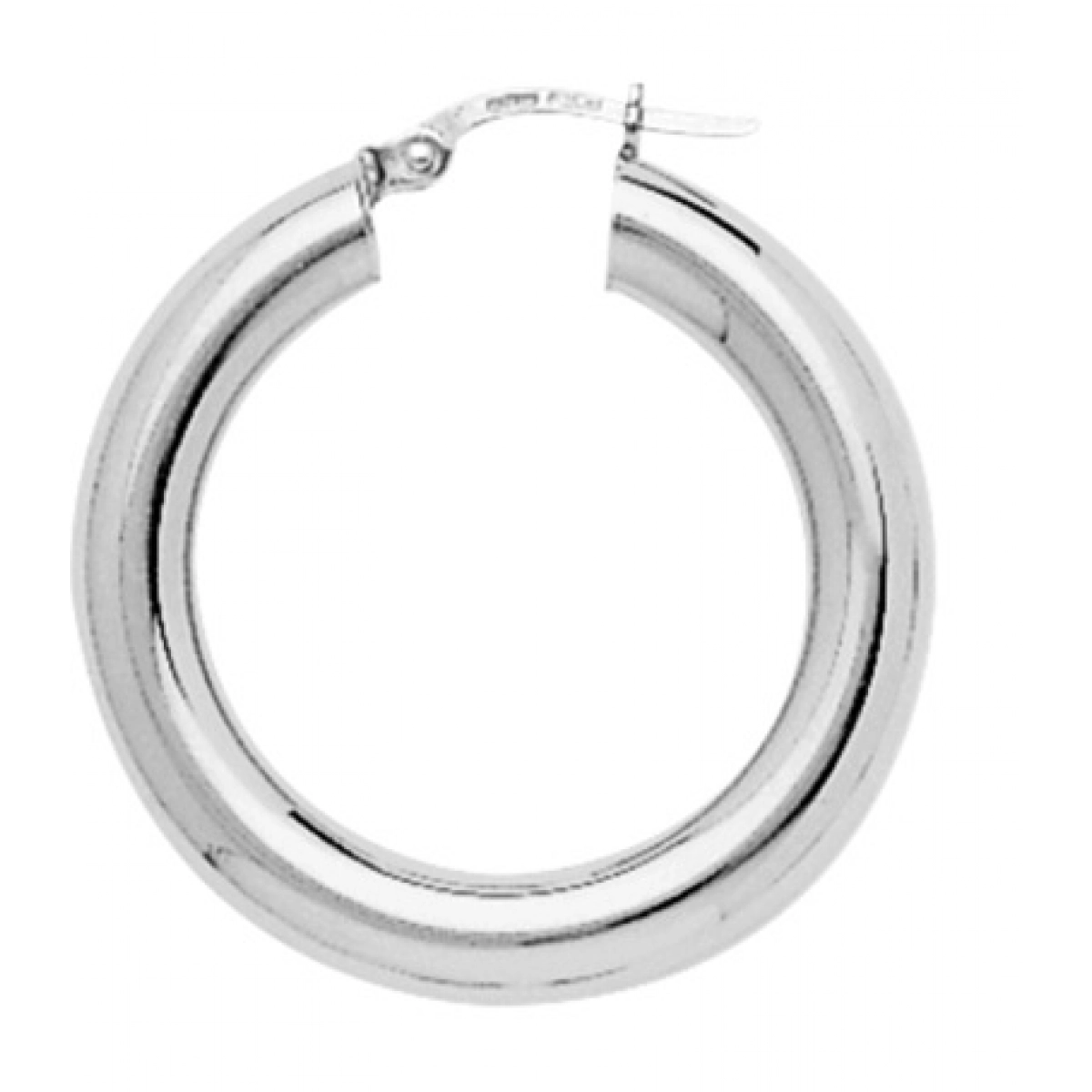 Hoops earrings pair 925 Silver Lua Blanca  235430.0