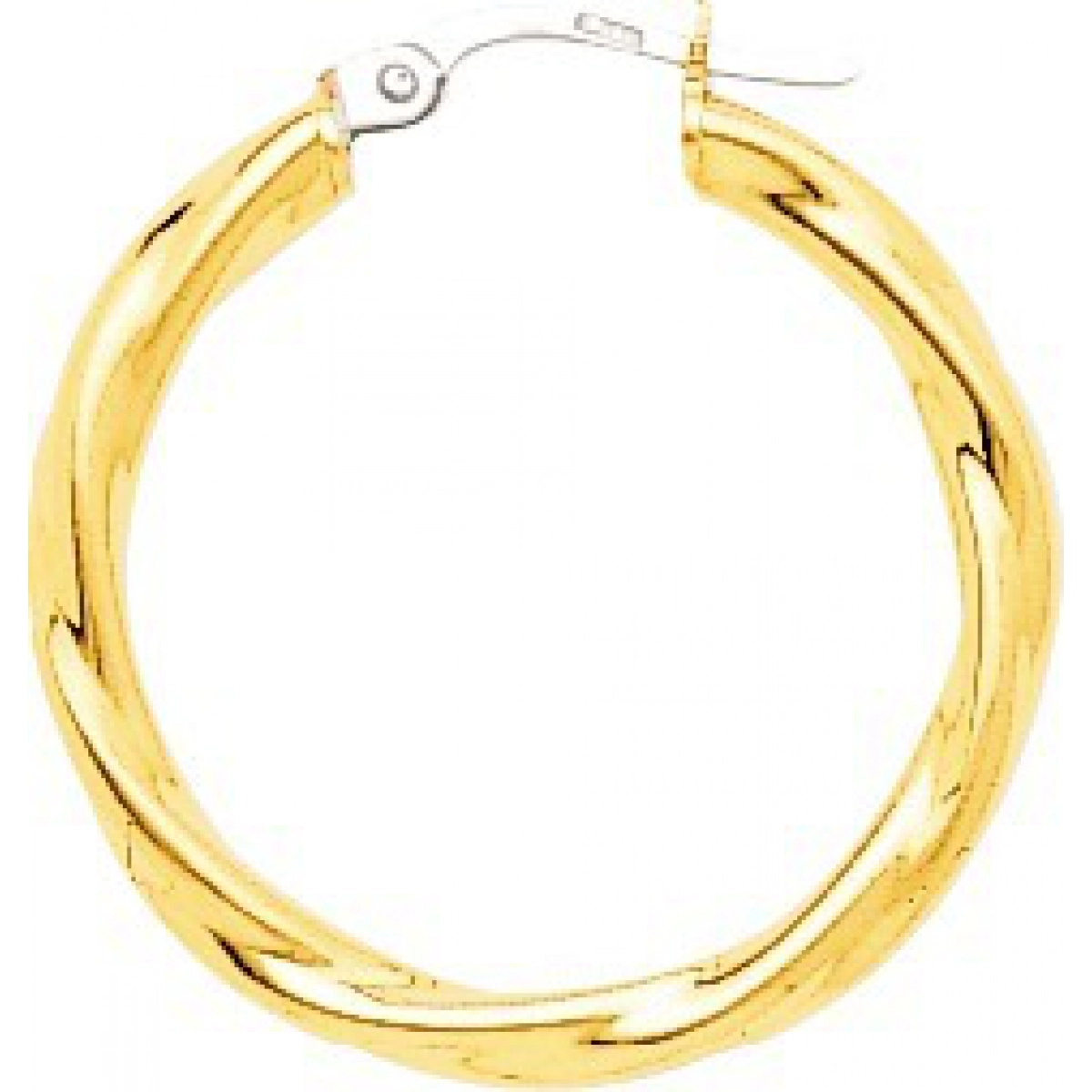 Hoops earrings pair twisted 9K YG  Lua Blanca  650070.2.0
