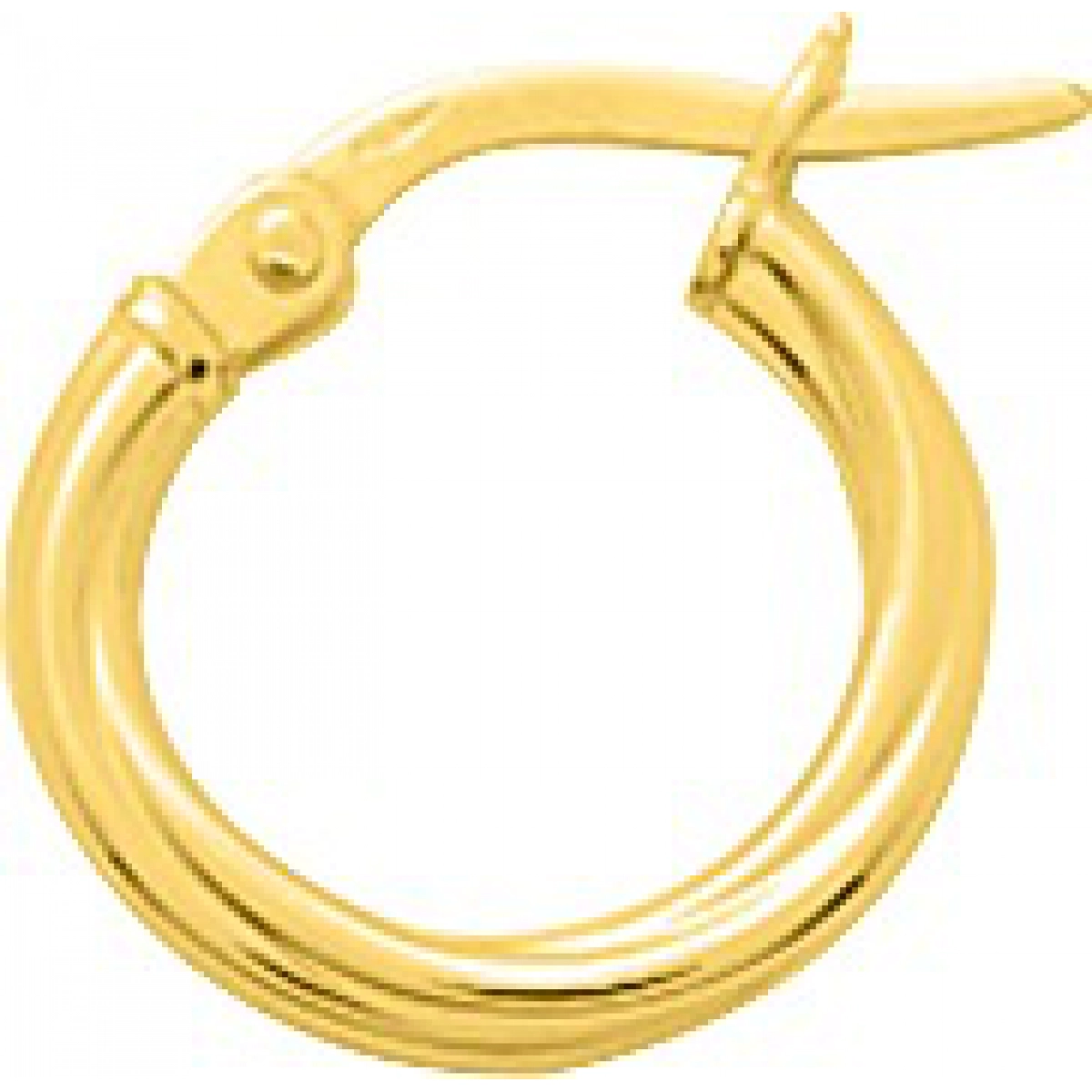 Hoops earrings pair twisted 9K YG  Lua Blanca  650003.3.0