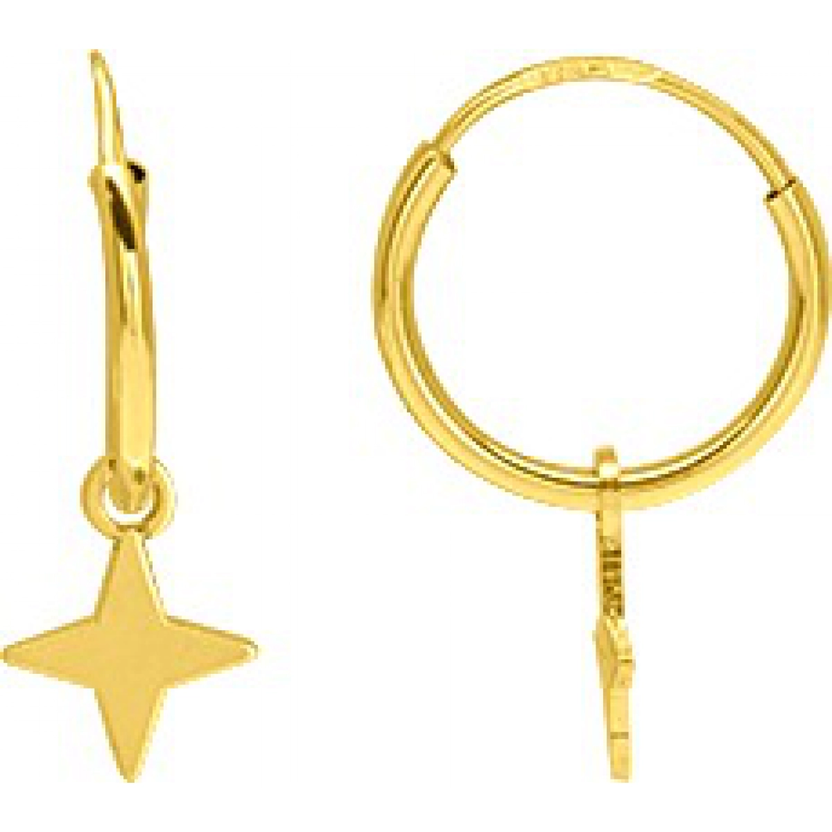 Earrings pair 'star' 9K YG Lua Blanca  9K2651106.0