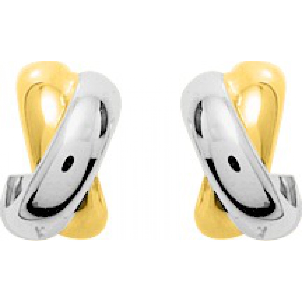 Earrings pair 18K 2TG Lua Blanca  3516.04G.0