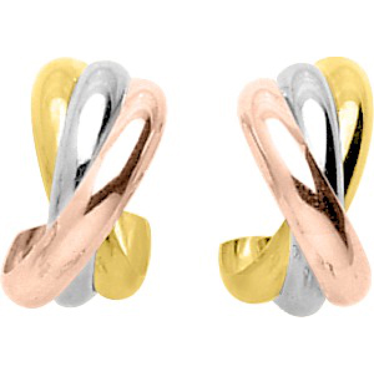 Earrings pair 18K 3TG  Lua Blanca  3505G.0
