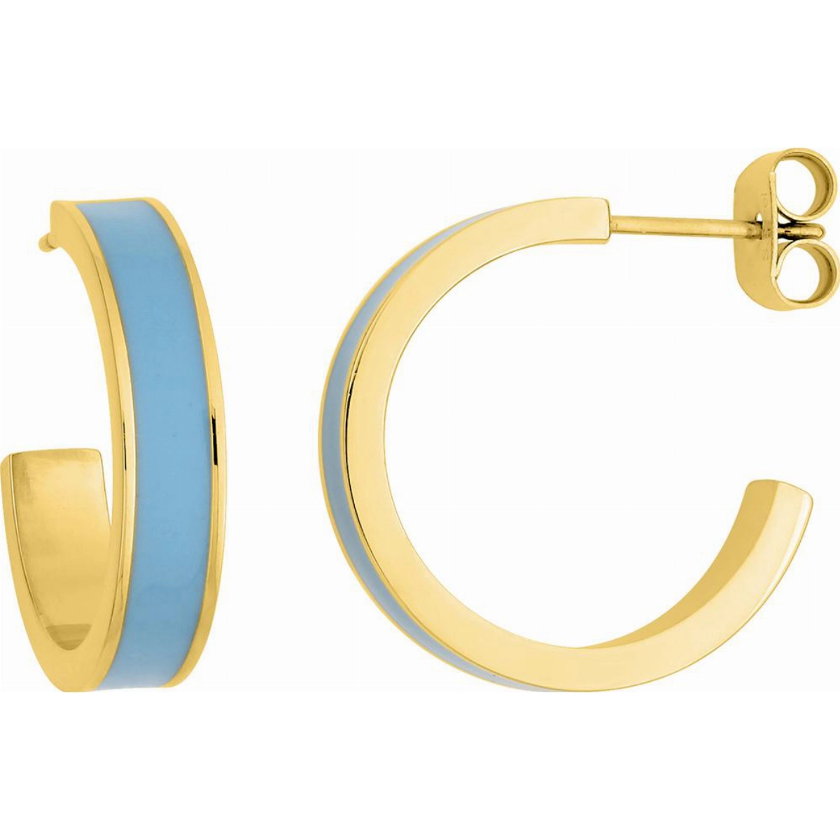 Earrings pair gold colored st.Steel Lua Blanca  558037
