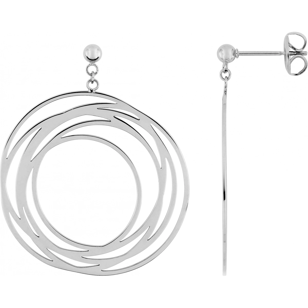 Earrings pair st.Steel Lua Blanca  558923 