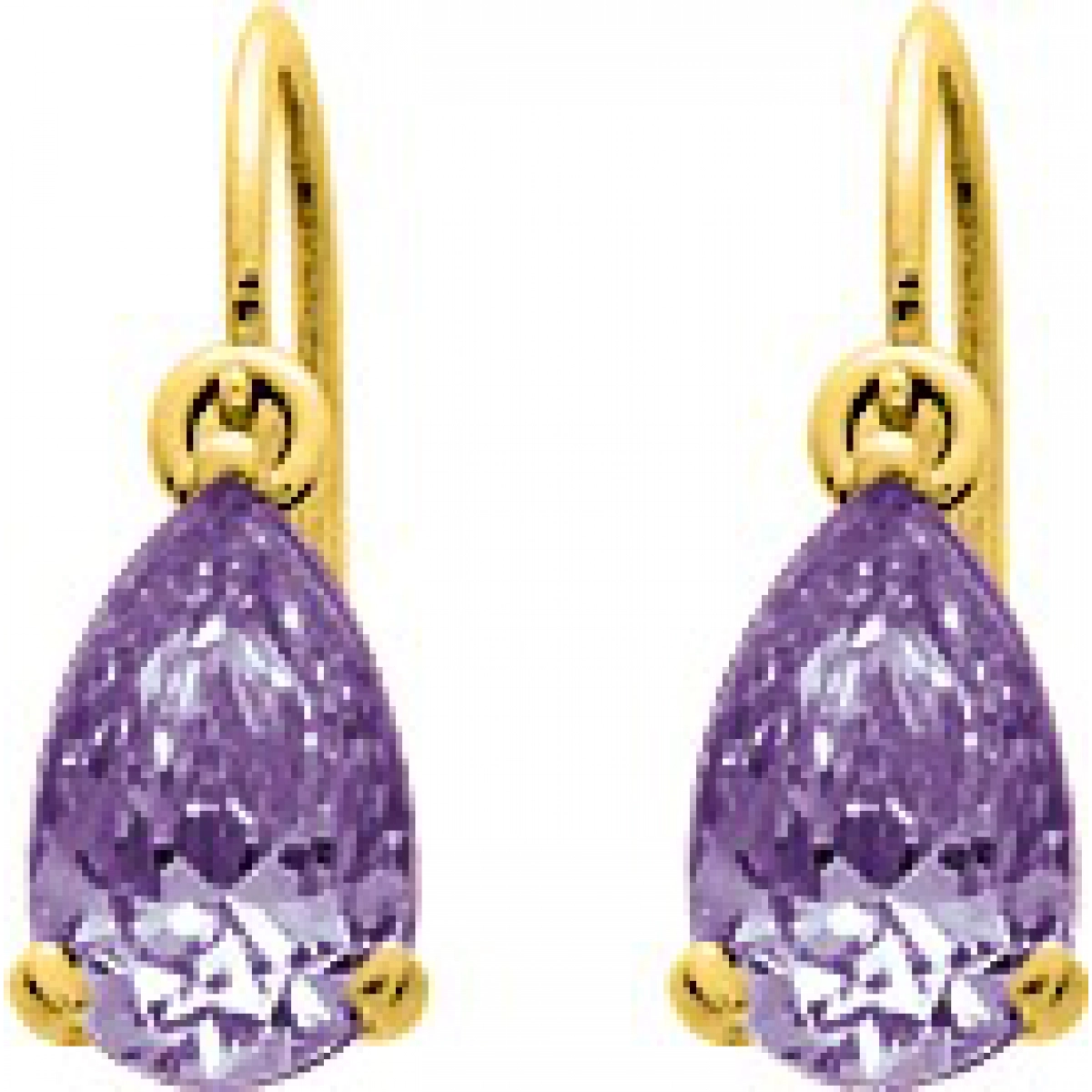 Earrings pair amethyst 18K YG  Lua Blanca  8399.1A.0