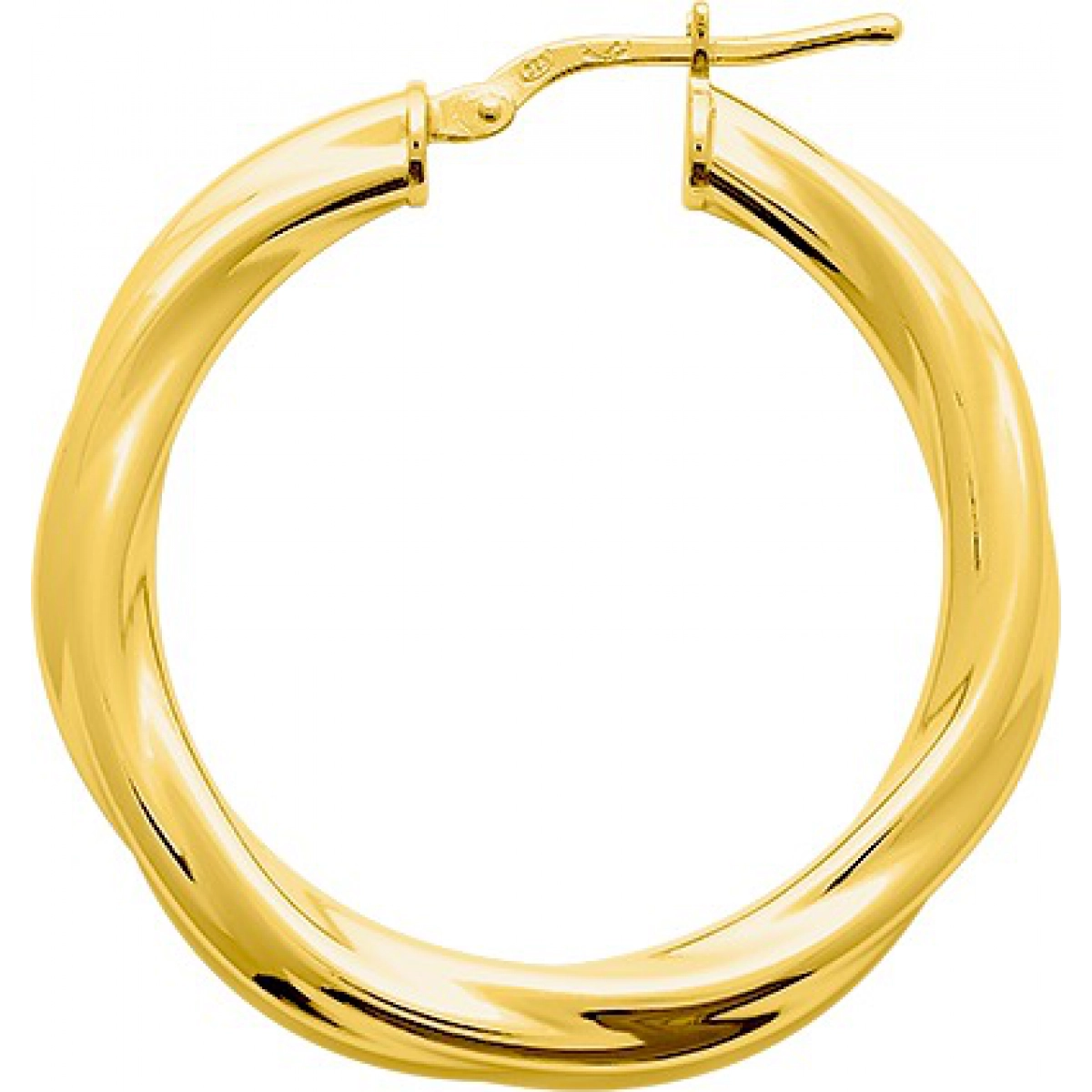 Earrings pair gold plated Brass Lua Blanca  258328 