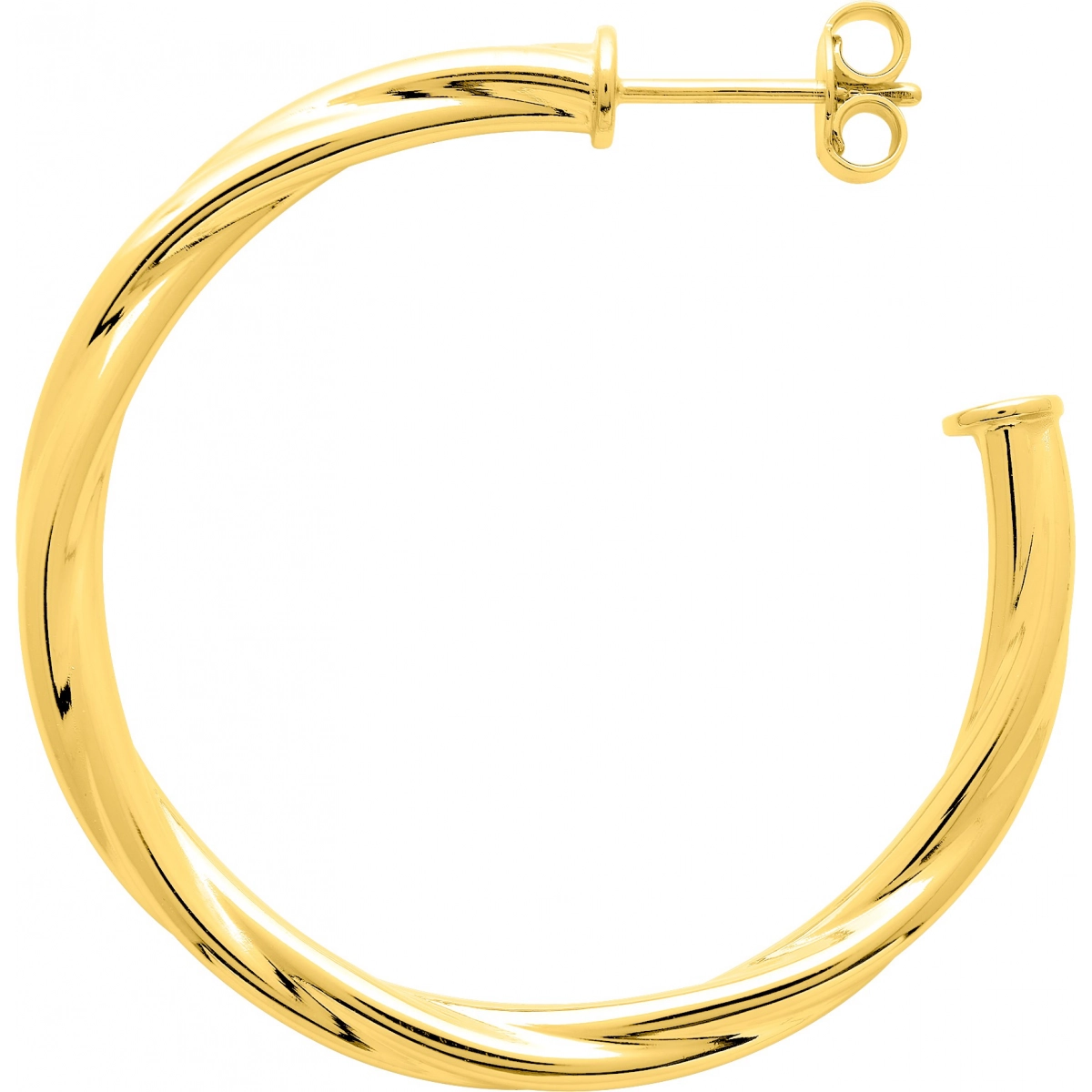 Earrings pair gold plated Brass Lua Blanca  258393 