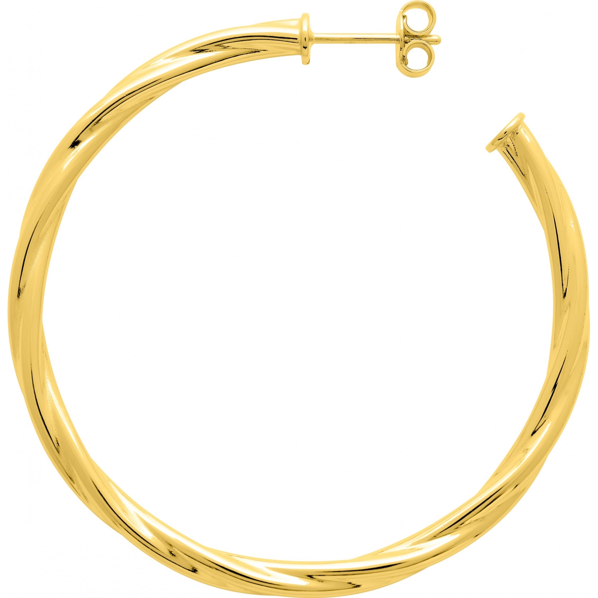 Earrings pair gold plated Brass Lua Blanca  258394 