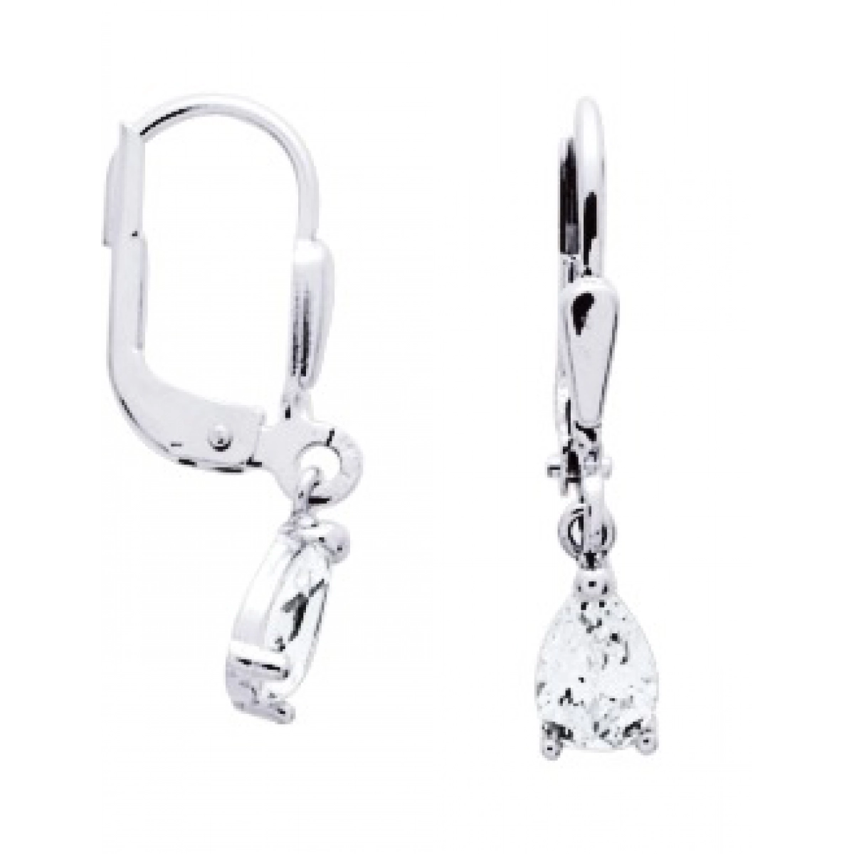 Earrings pair cz 9K WG  Lua Blanca  293031.Z1.0