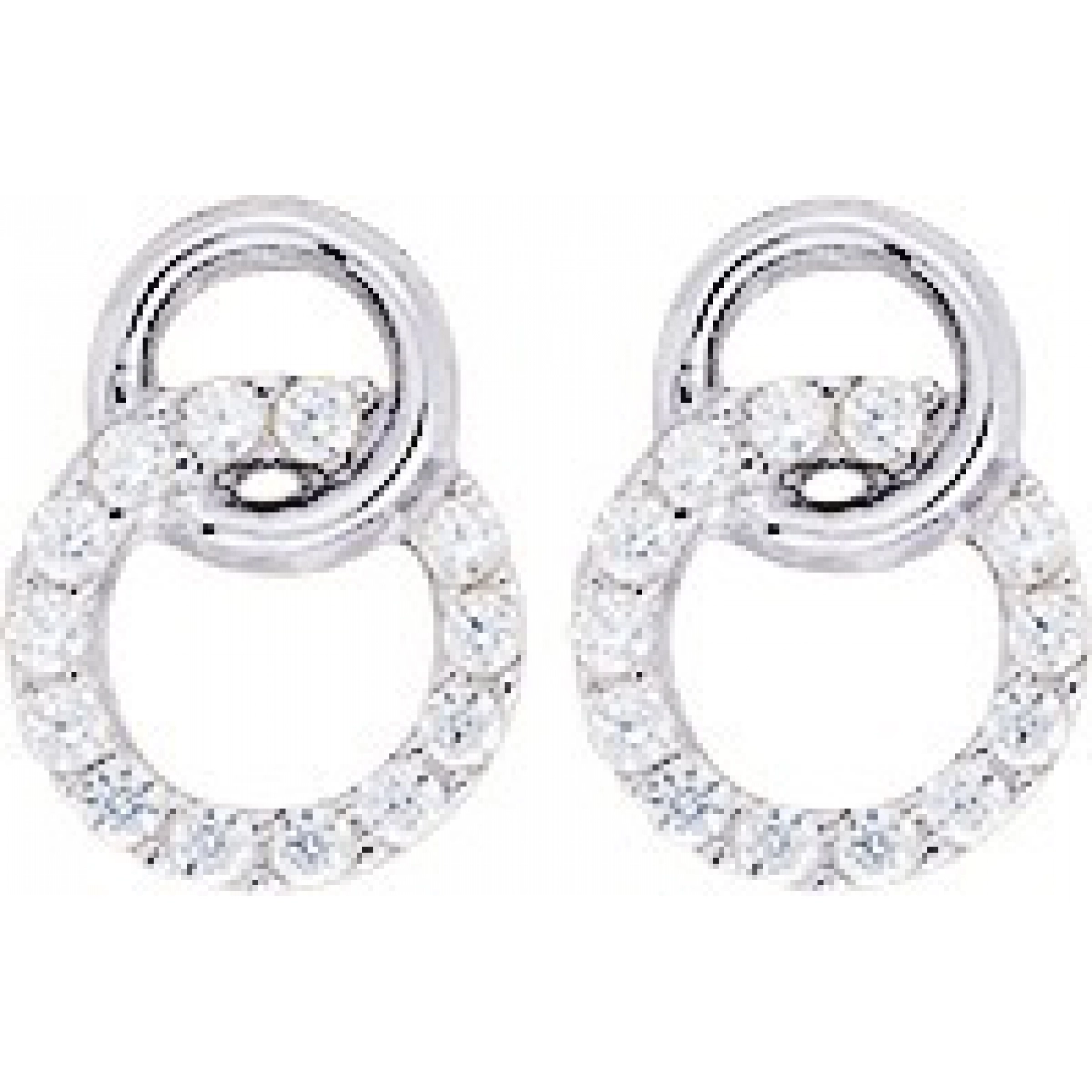 Earrings pair cz 9K WG  Lua Blanca  293052.Z1.0