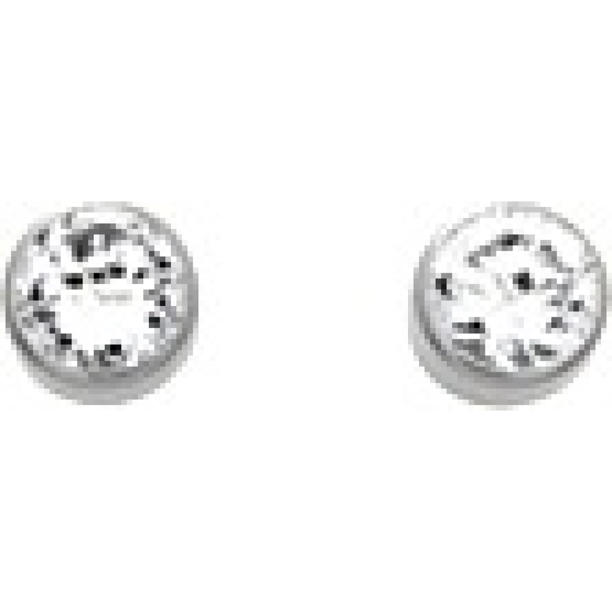 Earrings pair w. cz 18K WG  Lua Blanca  8037.3GZ.0