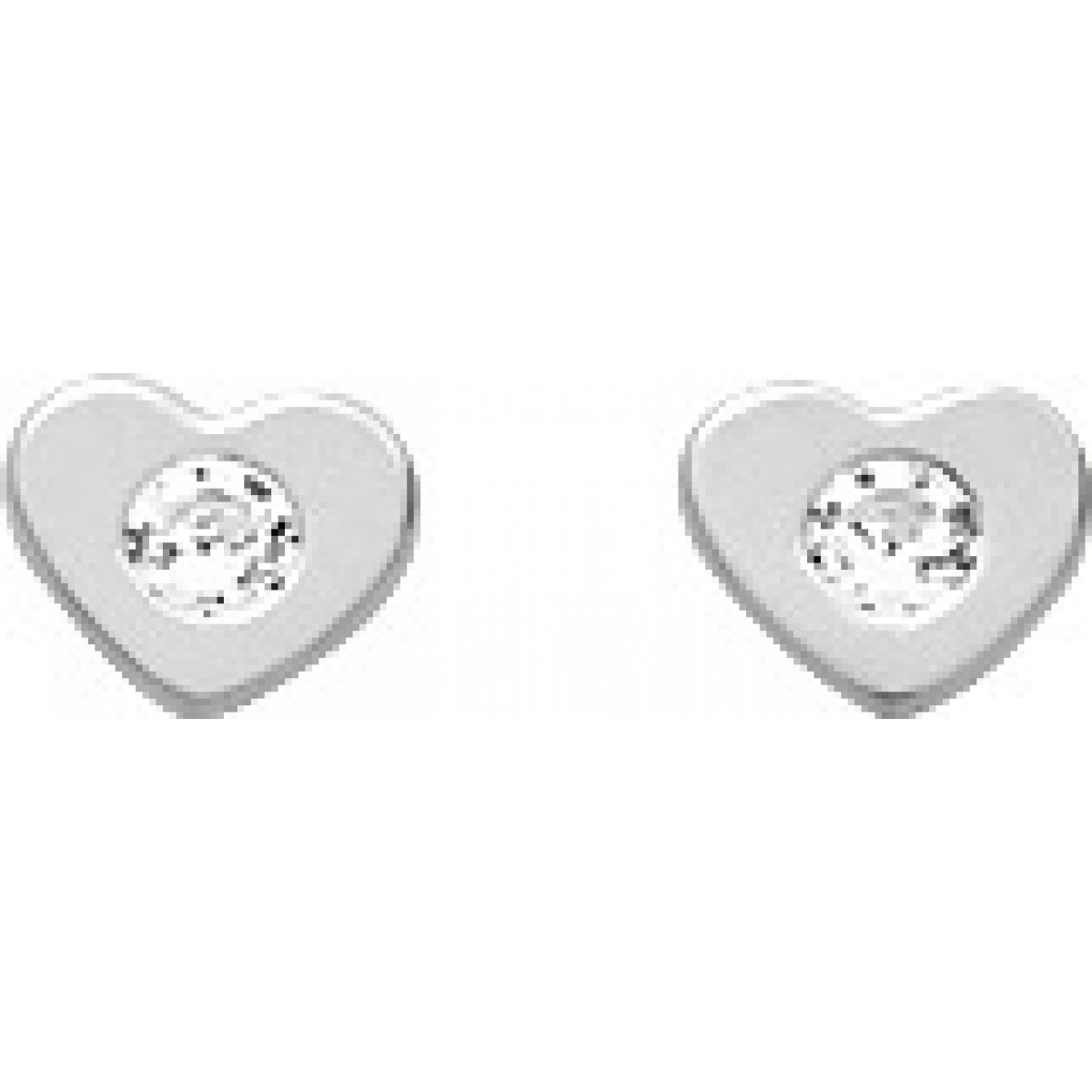 Earrings pair w. cz 18K WG  Lua Blanca  8199GZ.0
