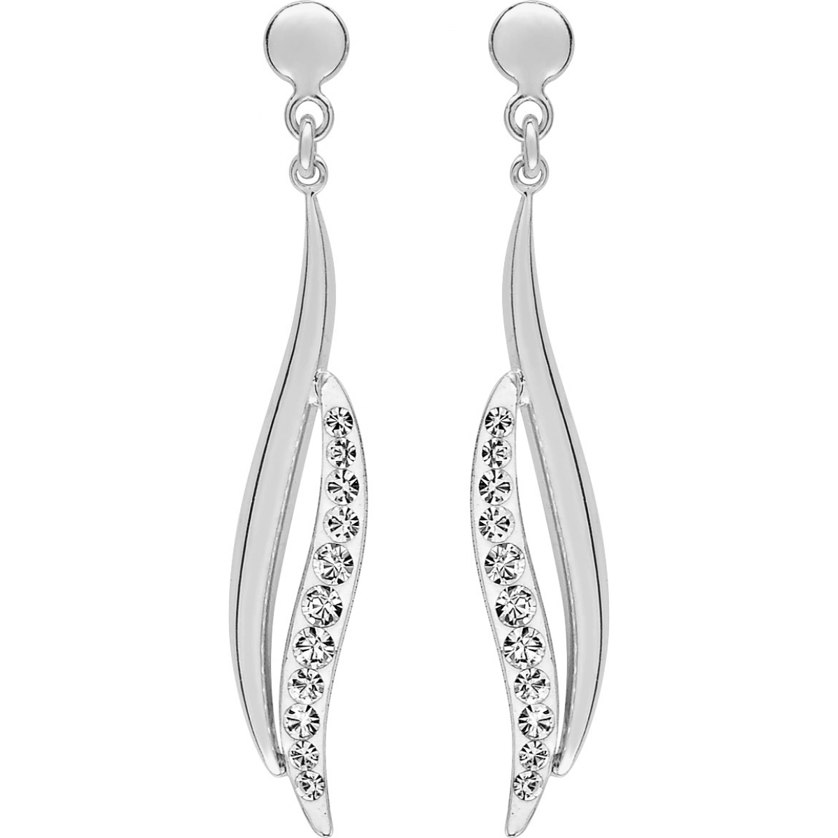 Earrings pair w. crystal 9K WG Lua Blanca  3KA575GZW.0