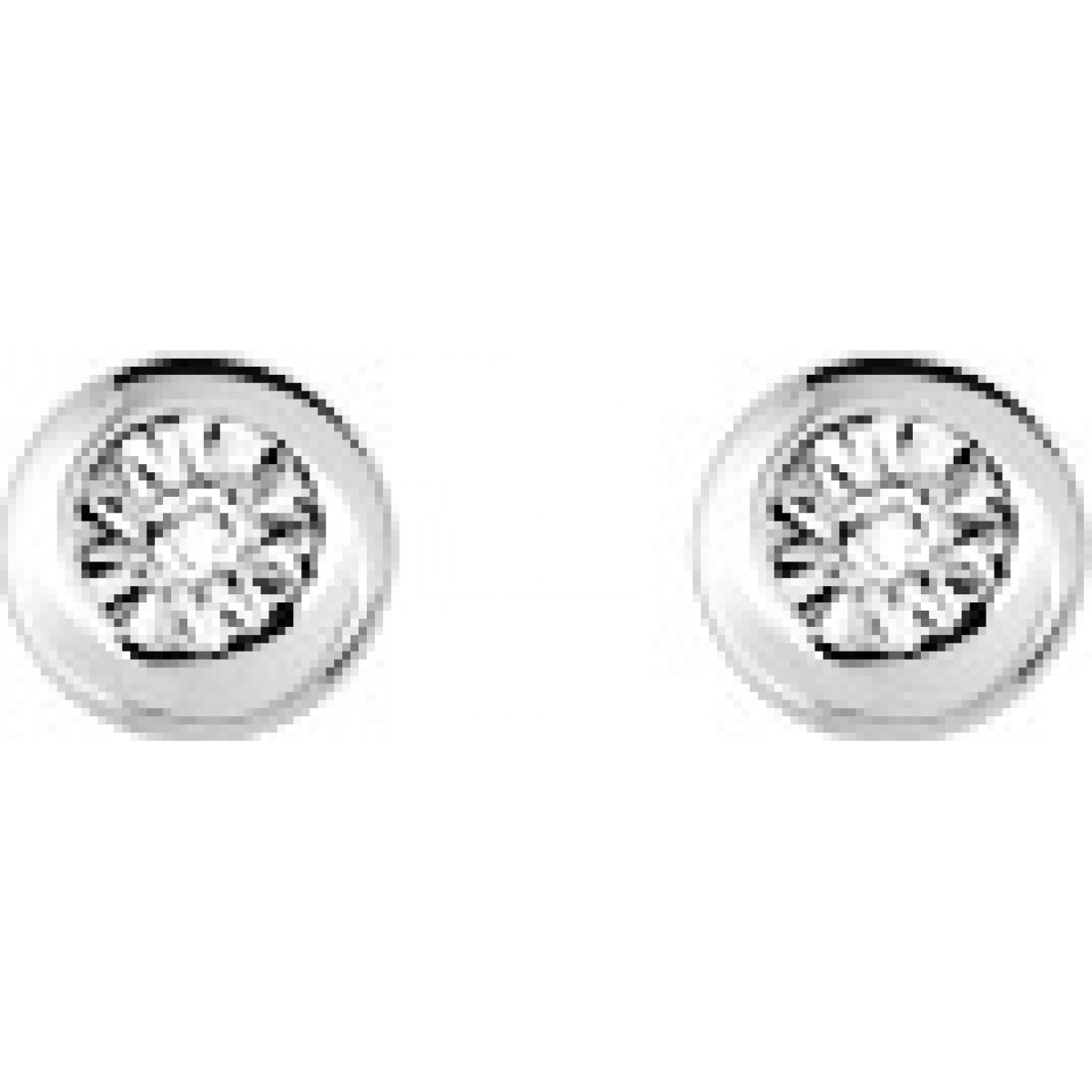Earrings pair w. diam 0.012ct GHP3 9K WG Lua Blanca  29351.41.0