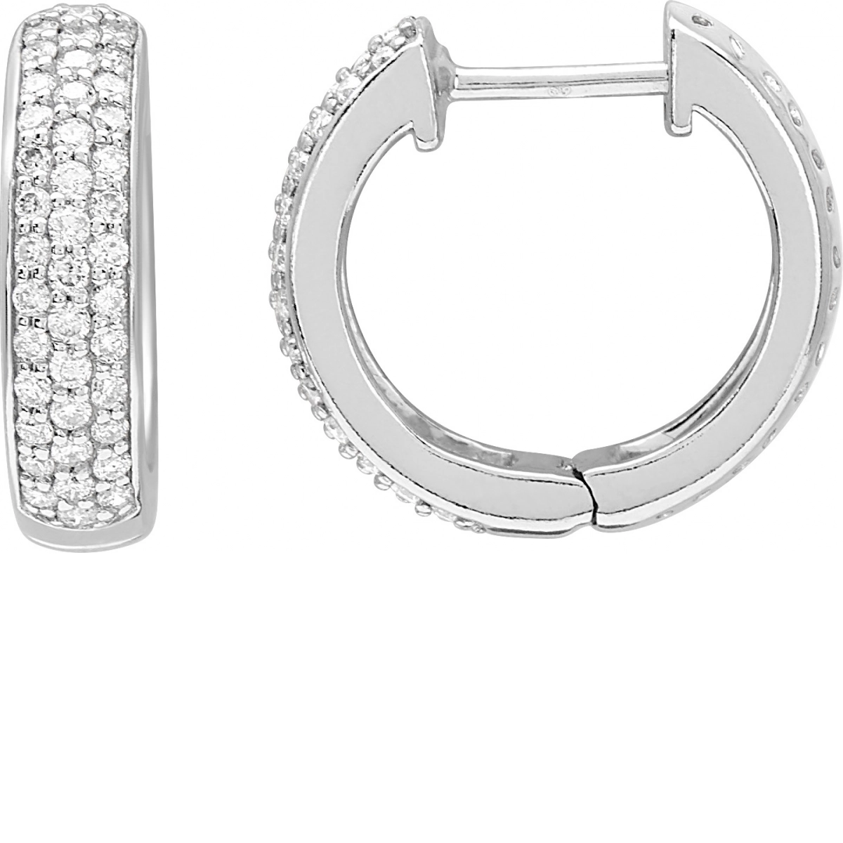 Earrings pair w. diam 0.50ct GHP1P2 18K WG  Lua Blanca  2.2051.31.0