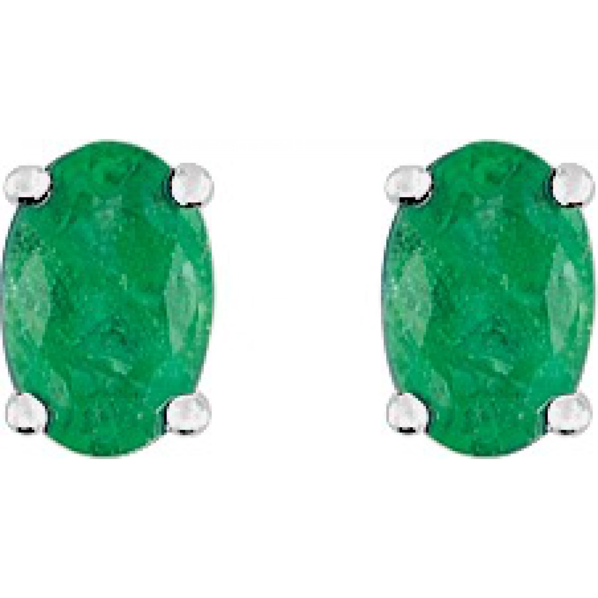 Earrings pair w. emerald 18K WG  Lua Blanca  7VN256GE.0