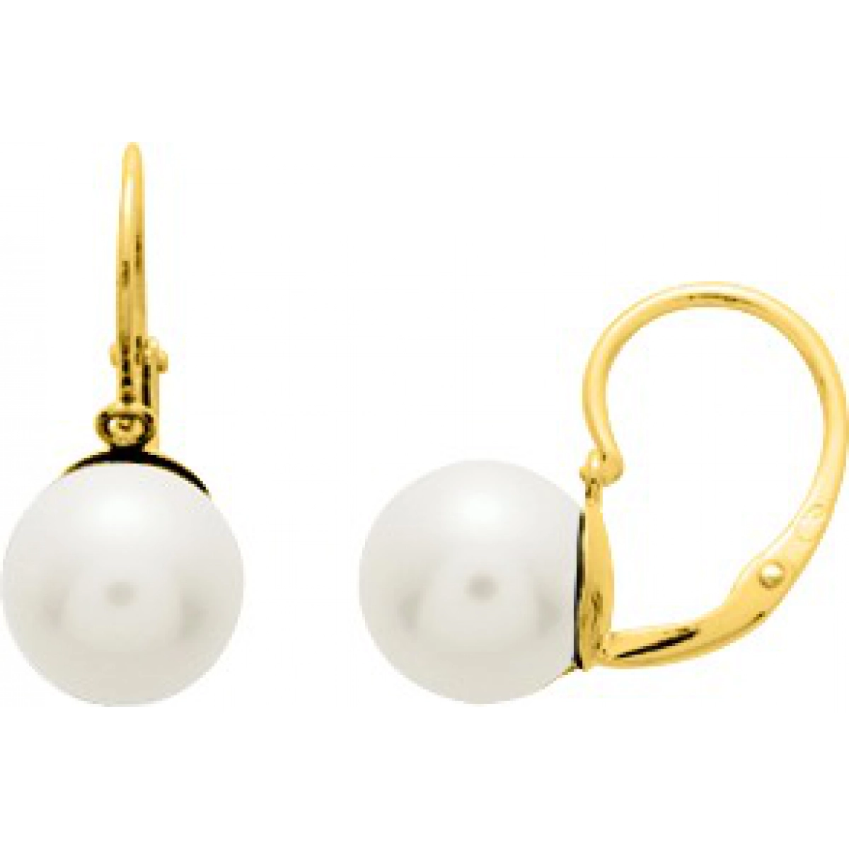 Earrings pair w. cult pearl 9K YG  Lua Blanca  9K8264.1P.0
