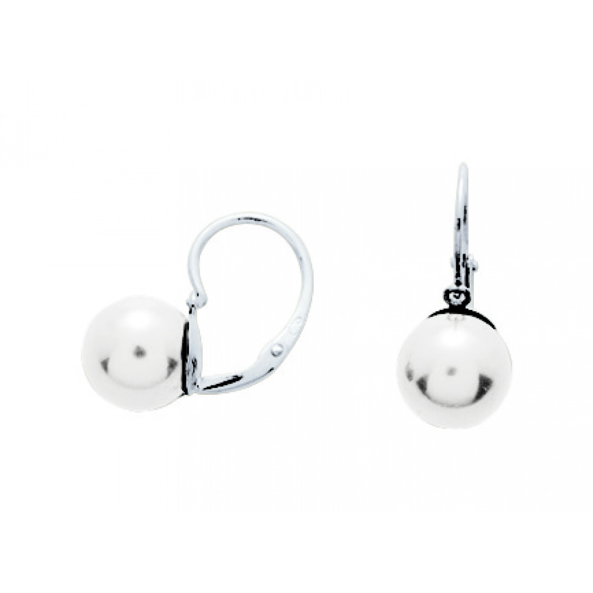 Earrings pair w. cult.FWpearl 18K WG  Lua Blanca  8264.1GP.0