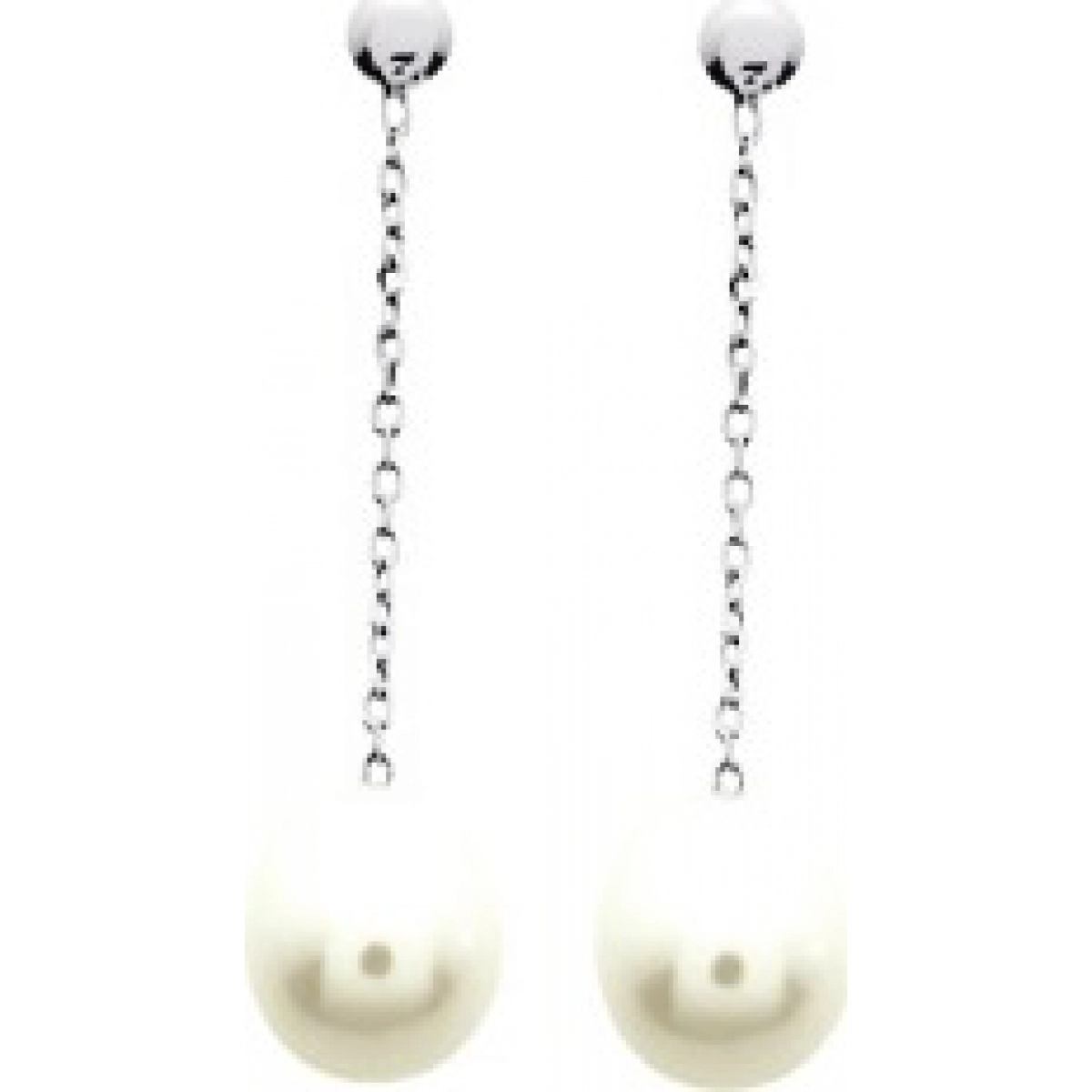Earrings pair w. cult.FWpearl 18K WG  Lua Blanca  8269GP.0