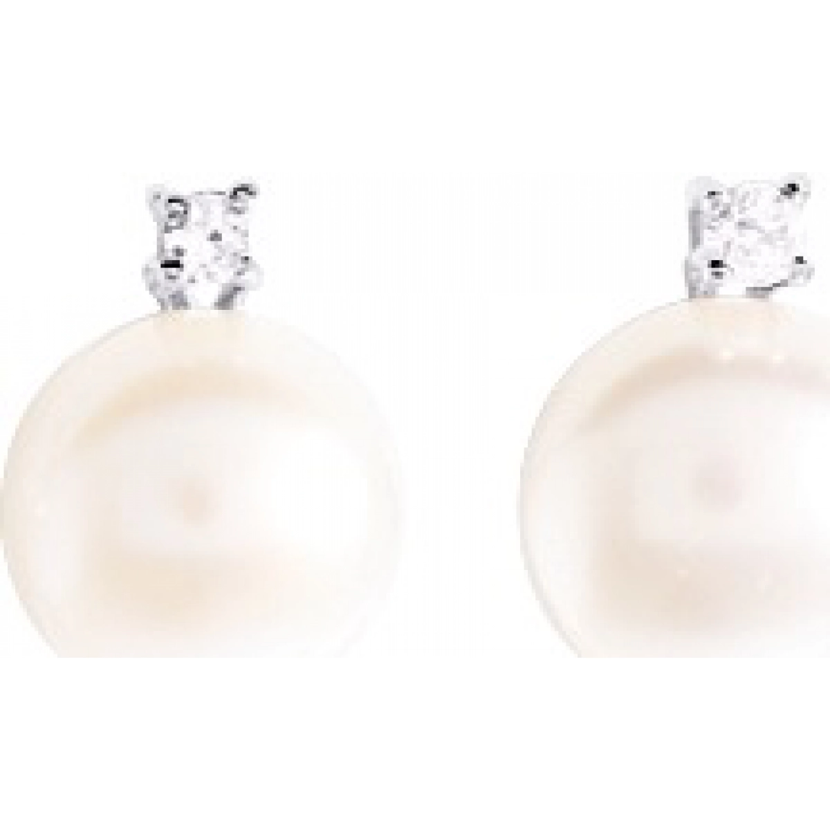 Earrings pair w. FW cult pearl rh925 Silver  Lua Blanca  335018.0