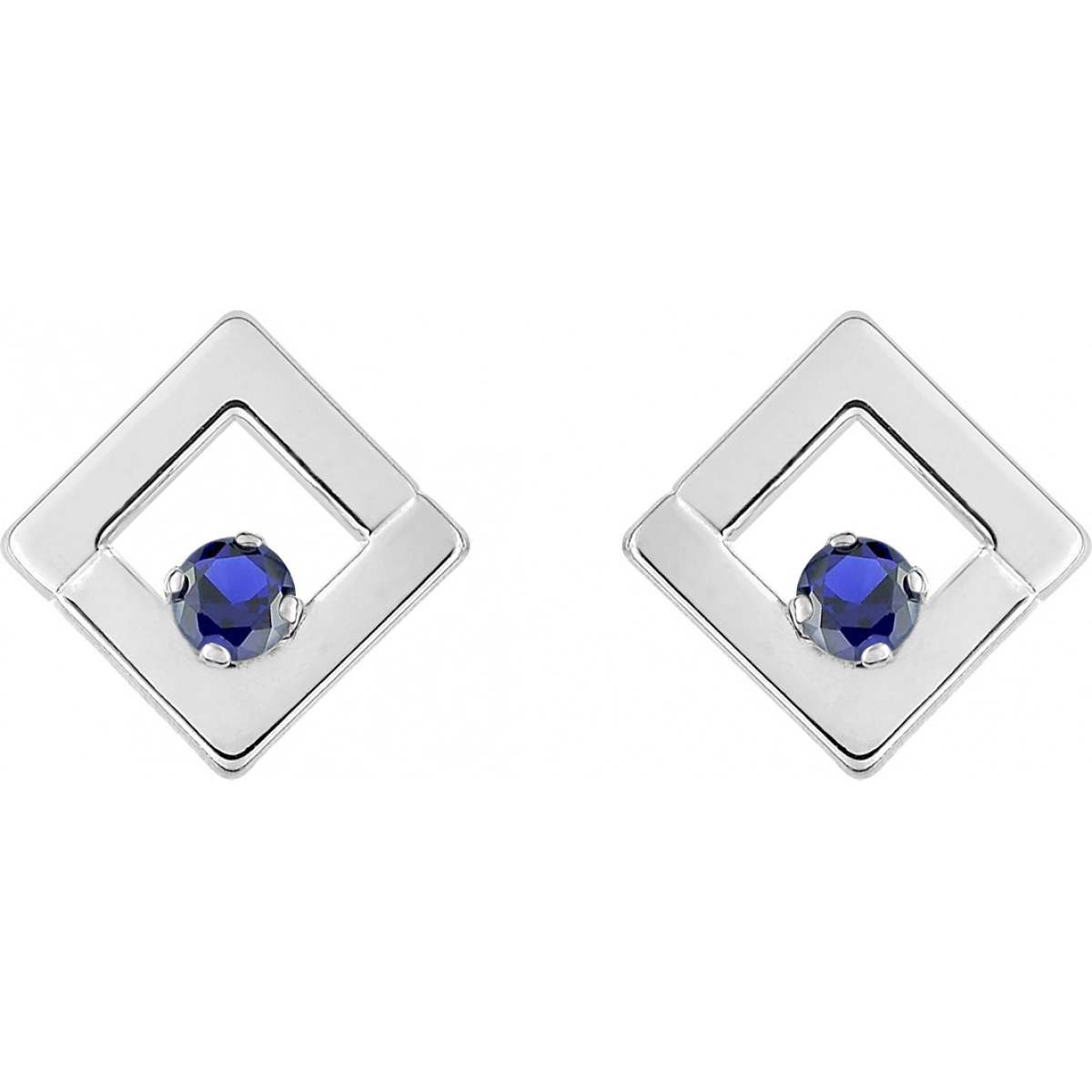 Earrings pair w. sapphire 18K WG  Lua Blanca  28SA731GS.0