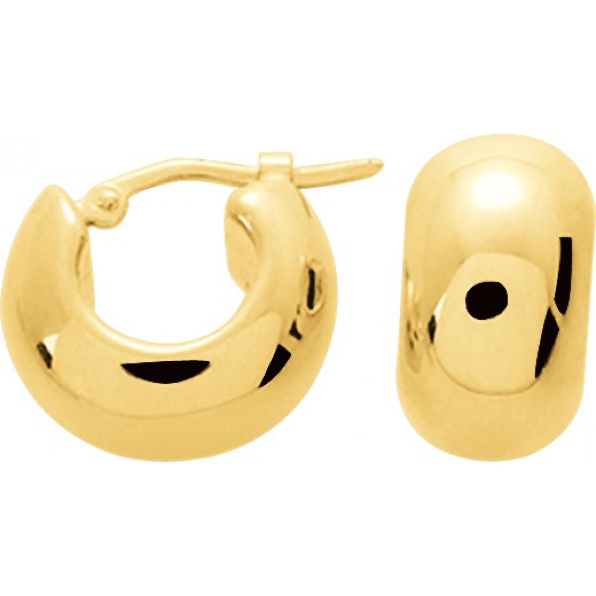 Earrings pair electroformed 18K YG  Lua Blanca  9503.0