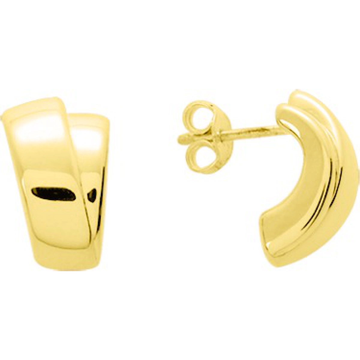 Earrings pair electroformed 18K YG  Lua Blanca  9536.0