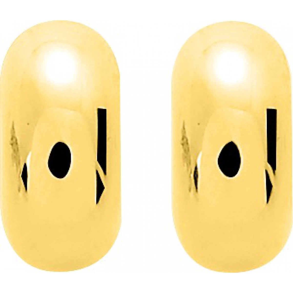 Earrings pair electroformed 18K YG Lua Blanca  9553.0