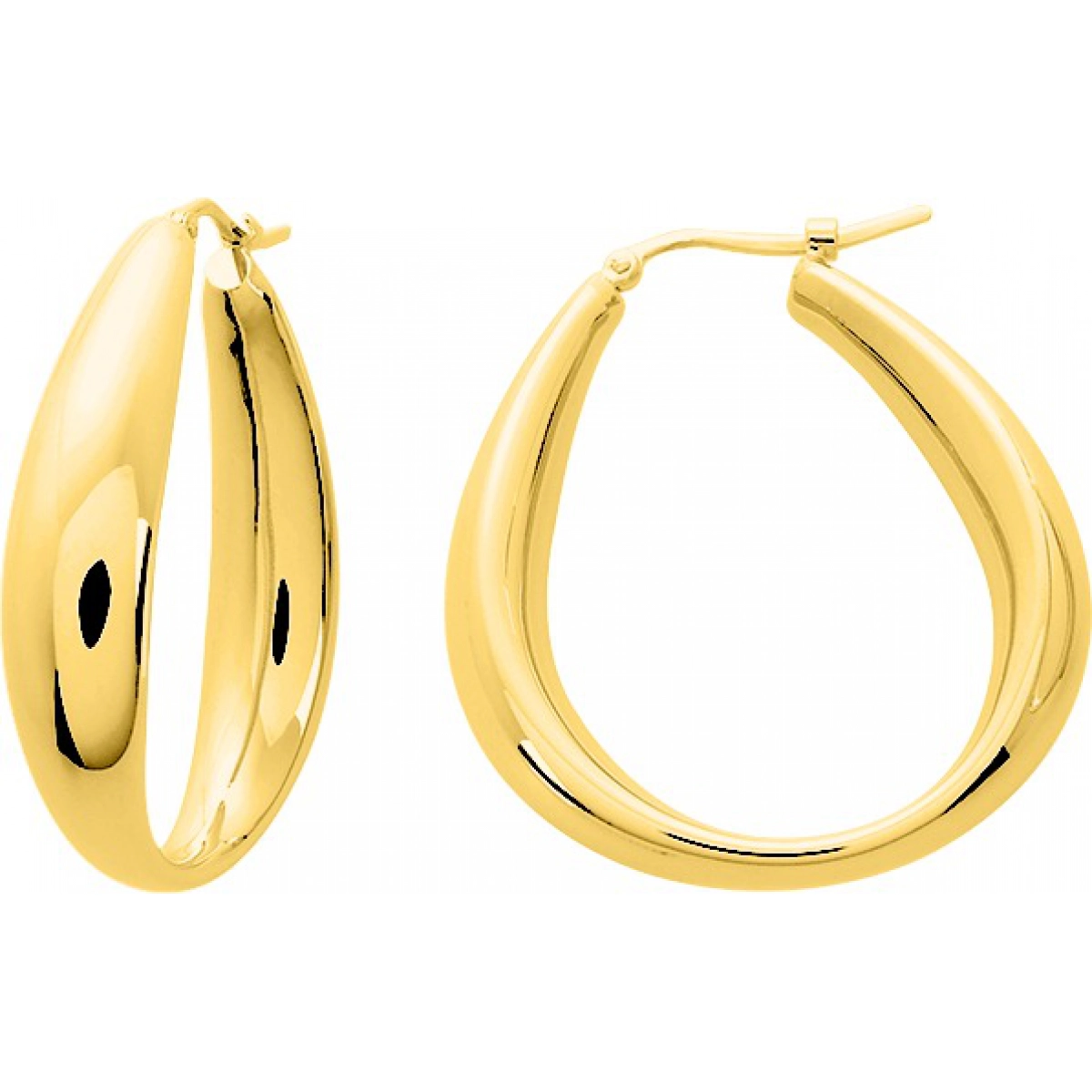 Earrings pair electroformed gold plated Brass  Lua Blanca  135553.0