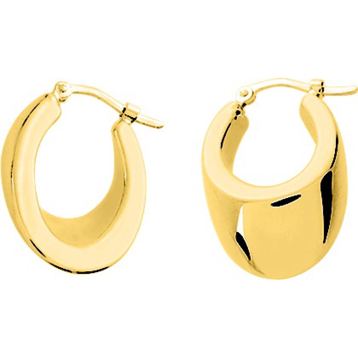 Earrings pair electroformed gold plated Brass  Lua Blanca  135554.0