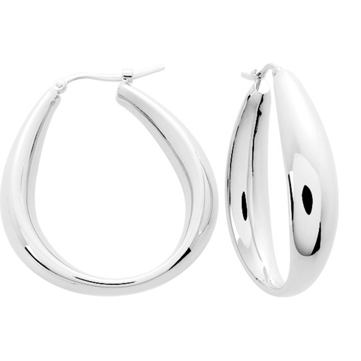 Earrings pair electroformed rh925 Silver  Lua Blanca  335553.0