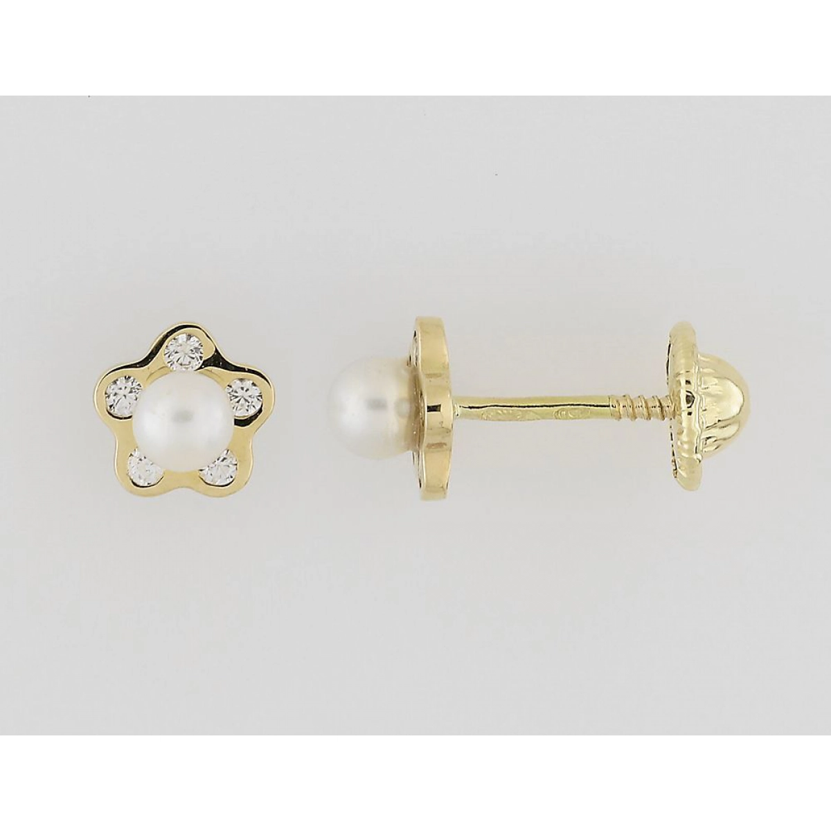Earrings pair FW cultured pearl 18K YG Lua Blanca  3.0609.X9 