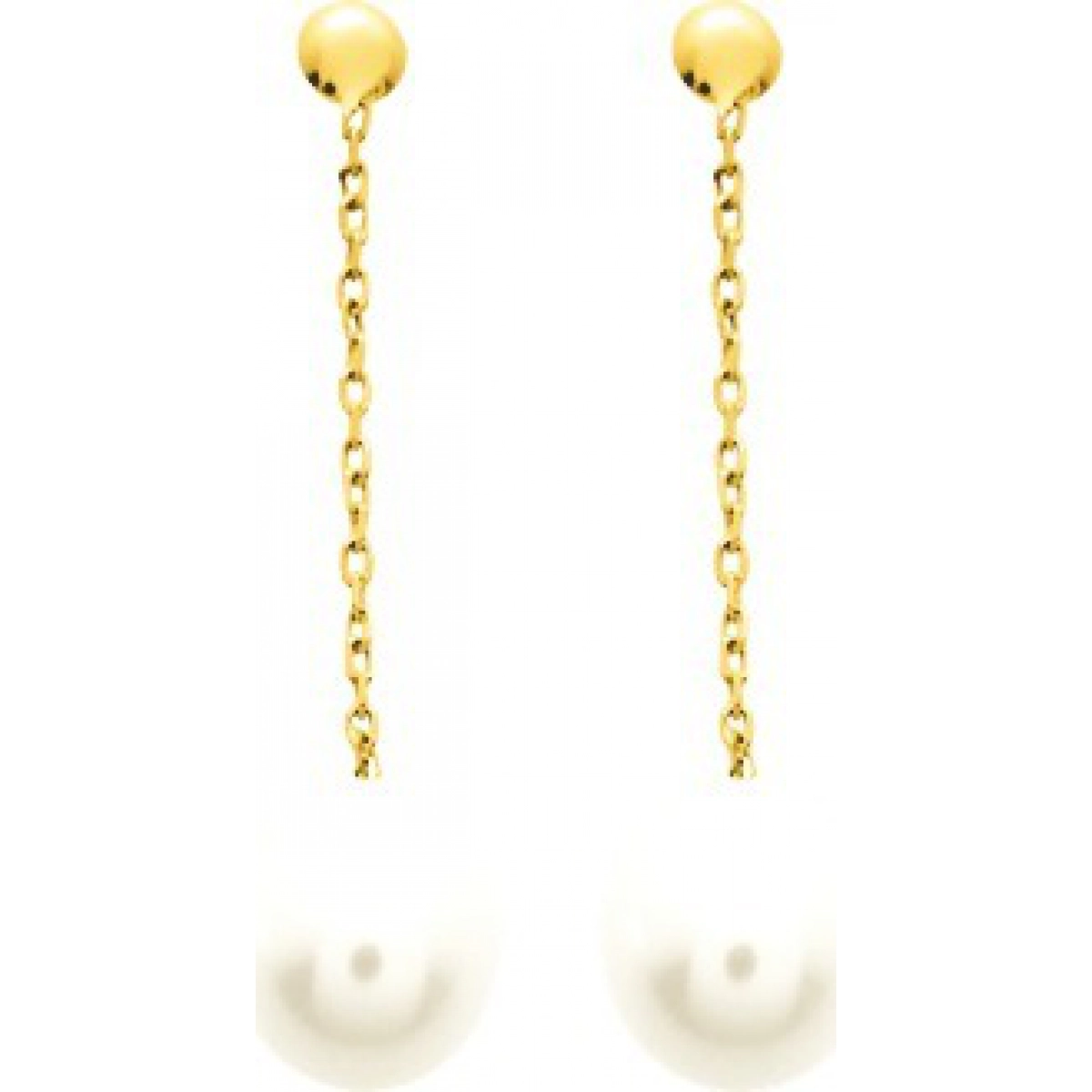 Earrings pair cult FW Pearl 9K YG  Lua Blanca  293027.P0.0