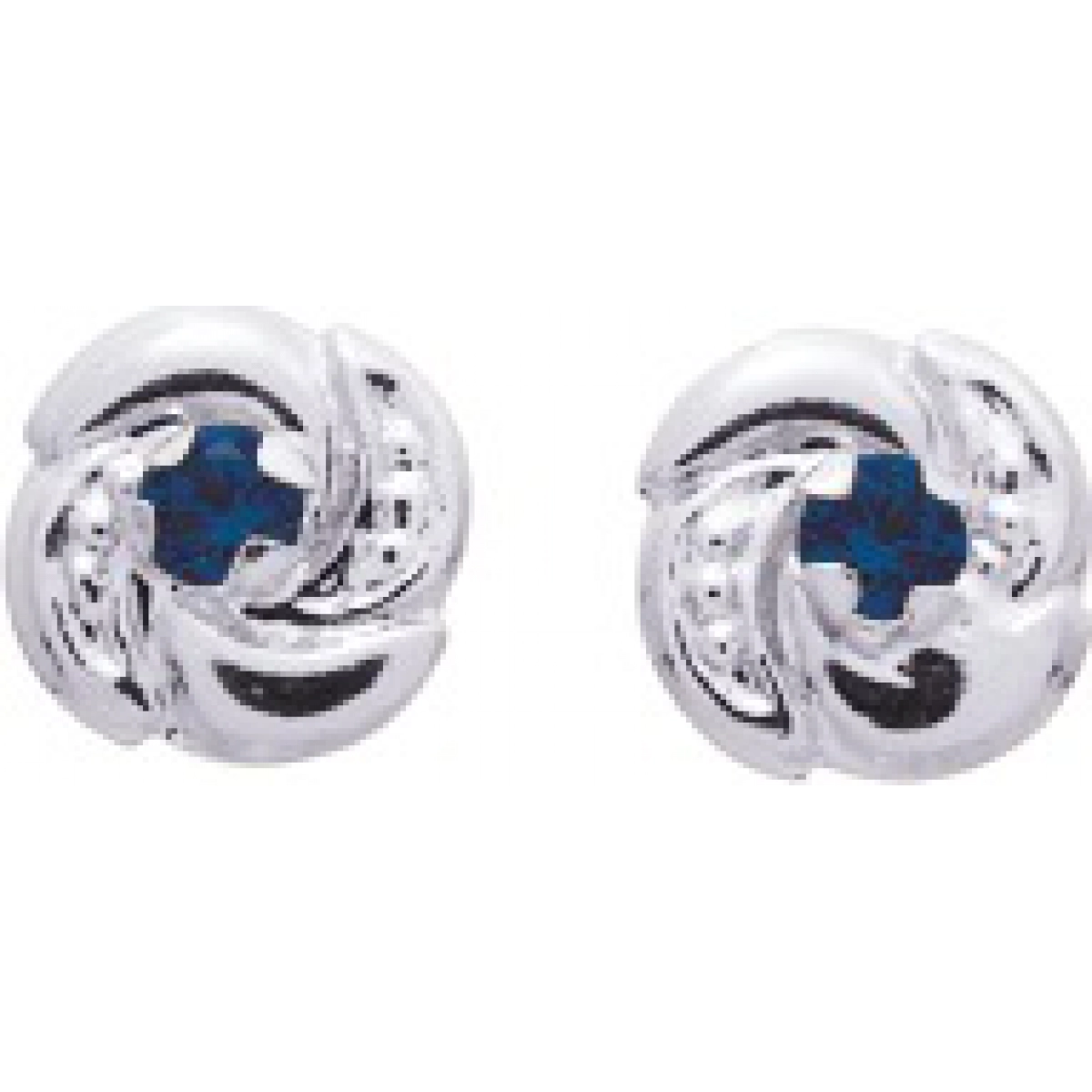 Earrings pair Sapphire 9K WG  Lua Blanca  9K8361GS.0