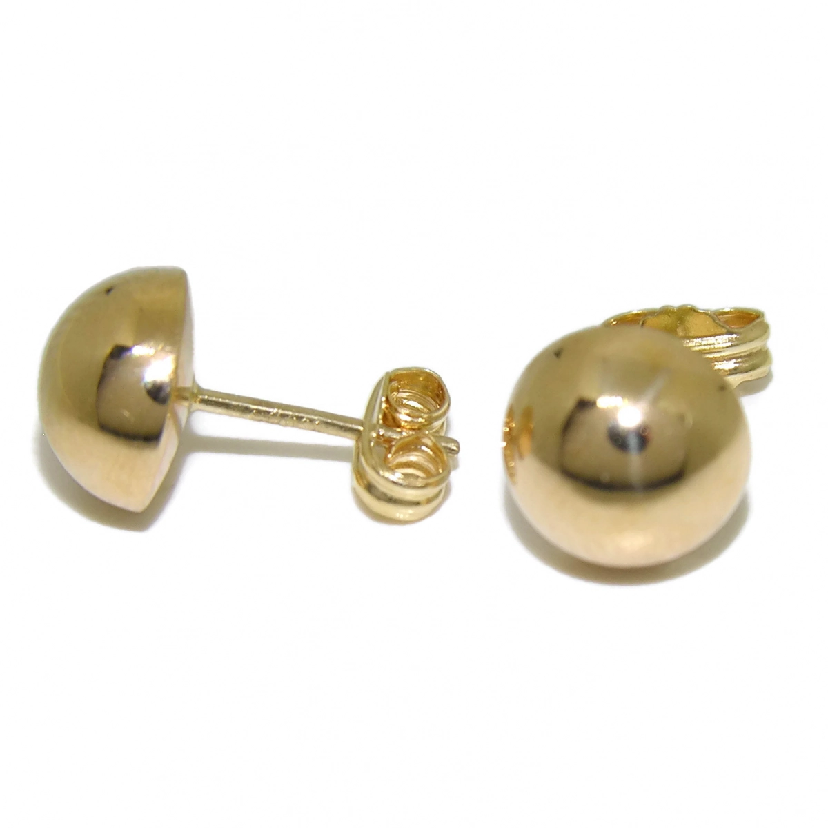OUTSTANDING HALF BALL YELLOW GOLD 18KTES 8MM NEVER SAY NEVER