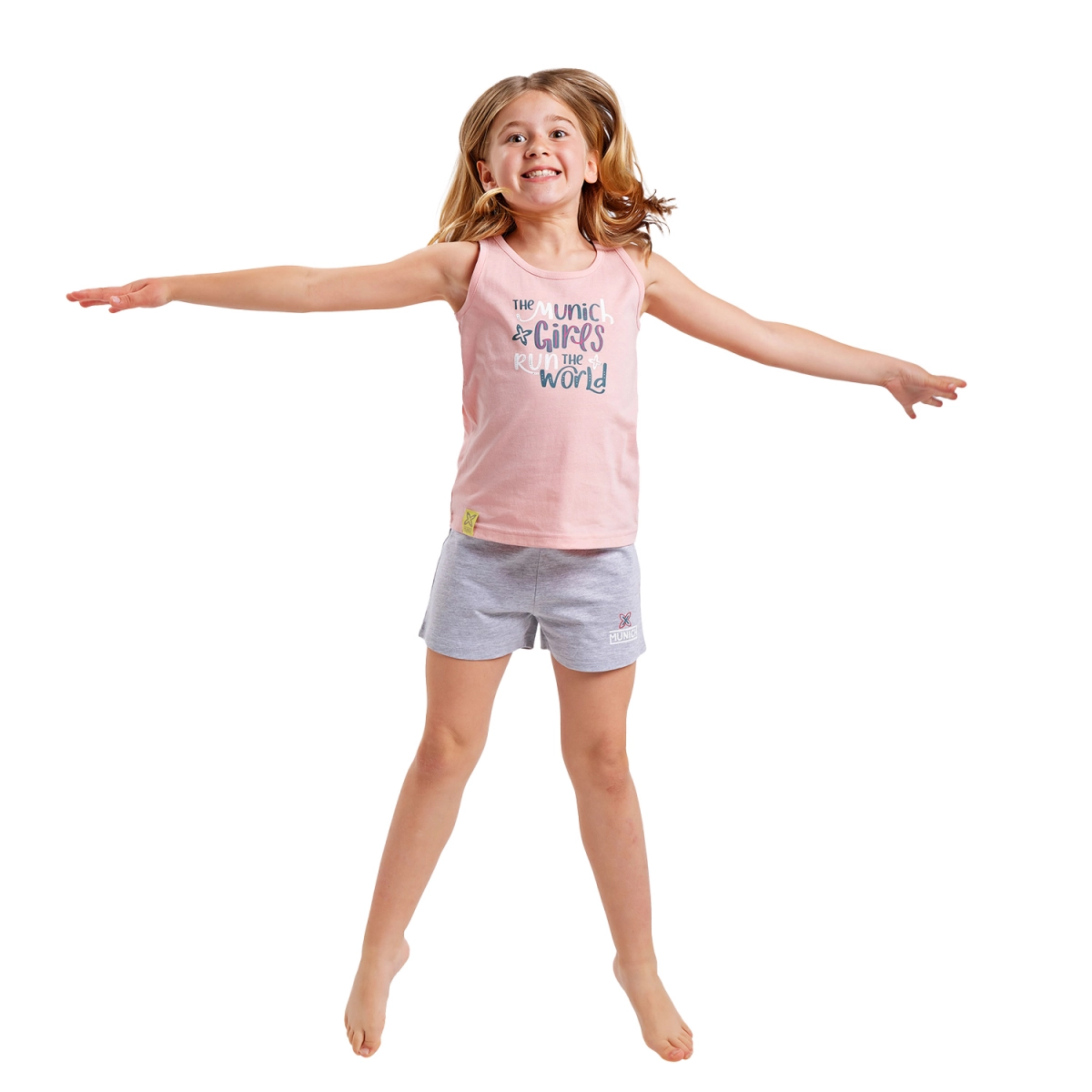 Pijama de tirantes y cuello redondo Munich DH1301 niña Talla: 3 AÑOS Color: Rosa DH1301.3 AÑOS