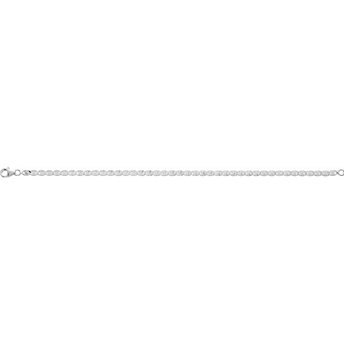 Silver 925 Bracelet rhod Lua Blanca  424240J - Size 45